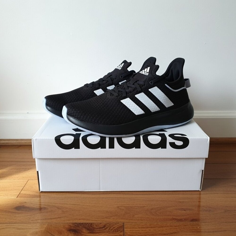 Adidas Cloudfoam Pure SPW Running Shoes Women's Size 8.5 White Black New In Box